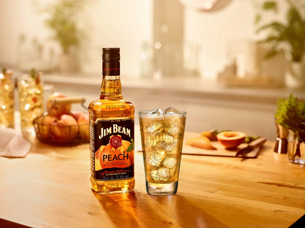 Jim Beam Peach Sommer im Glas Wasgau C+C