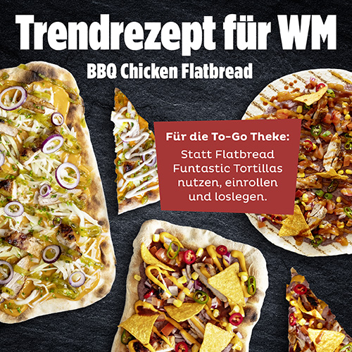 Develey Foodservice BBQ Chicken Flatbread Webbanner 500x500 LO1