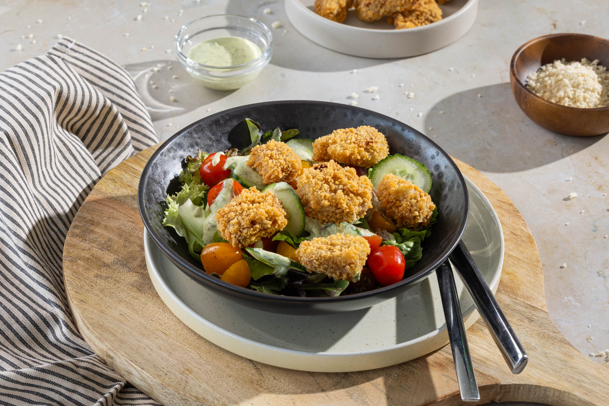 Leimer - Gemischter Salat mit Jackfruit Nuggets 4273